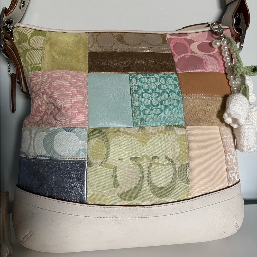 Coach Pastel Multicoloured Patchwork Shoulder bag - image 2